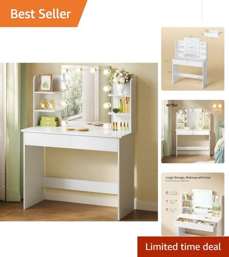 Elegant white dressing table - dressing,