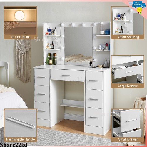 Dressing table with mirror - dressing,