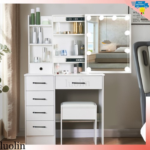 White dressing table mirror - dressing,