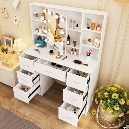 Vanity makeup table - table, set